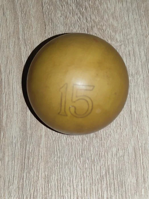 Vintage Bakelite Billiard Pool Balls Set of 2 Numbered 15 & 6 Antique Game Spher