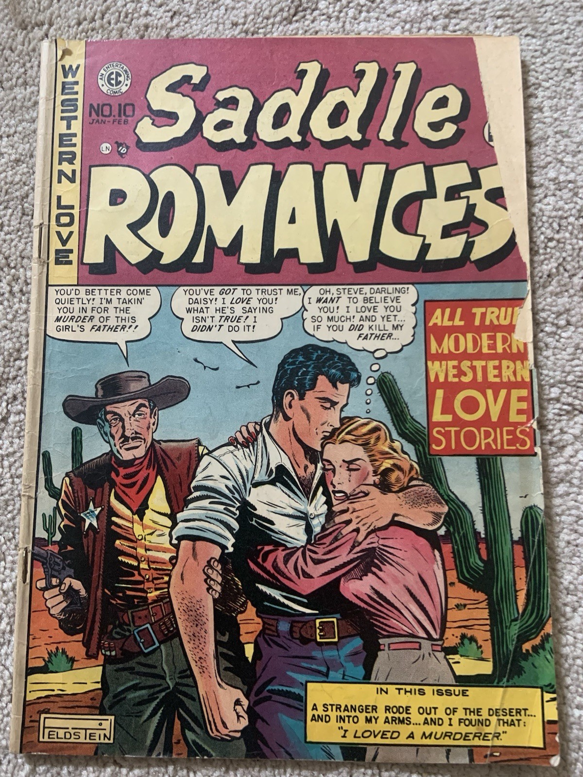 Saddle Romance #10 - Al Feldstein Cover/Art - 1st Wally Wood Art for EC Rare Saddle Romance #10 - Al Feldstein Cover/Art - 1st Wally Wood Art for EC Rare