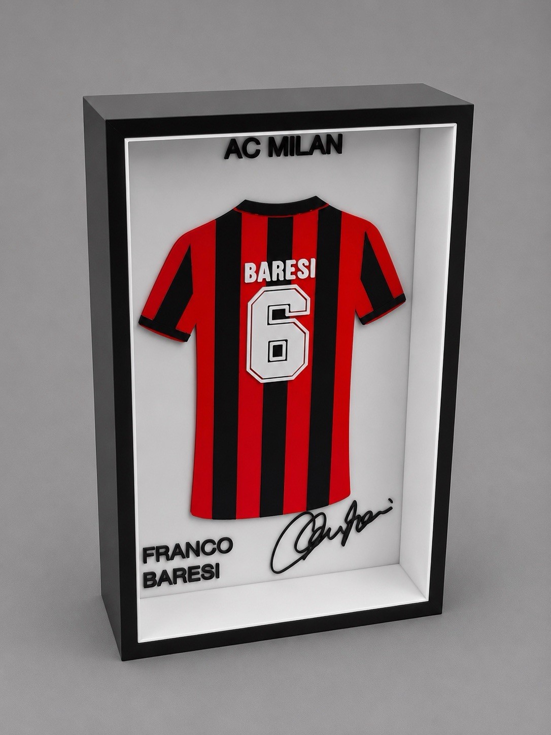 Franco Baresi Quadro Milan Collection 3d Jersey Franco Baresi Quadro Milan Collection 3d Jersey