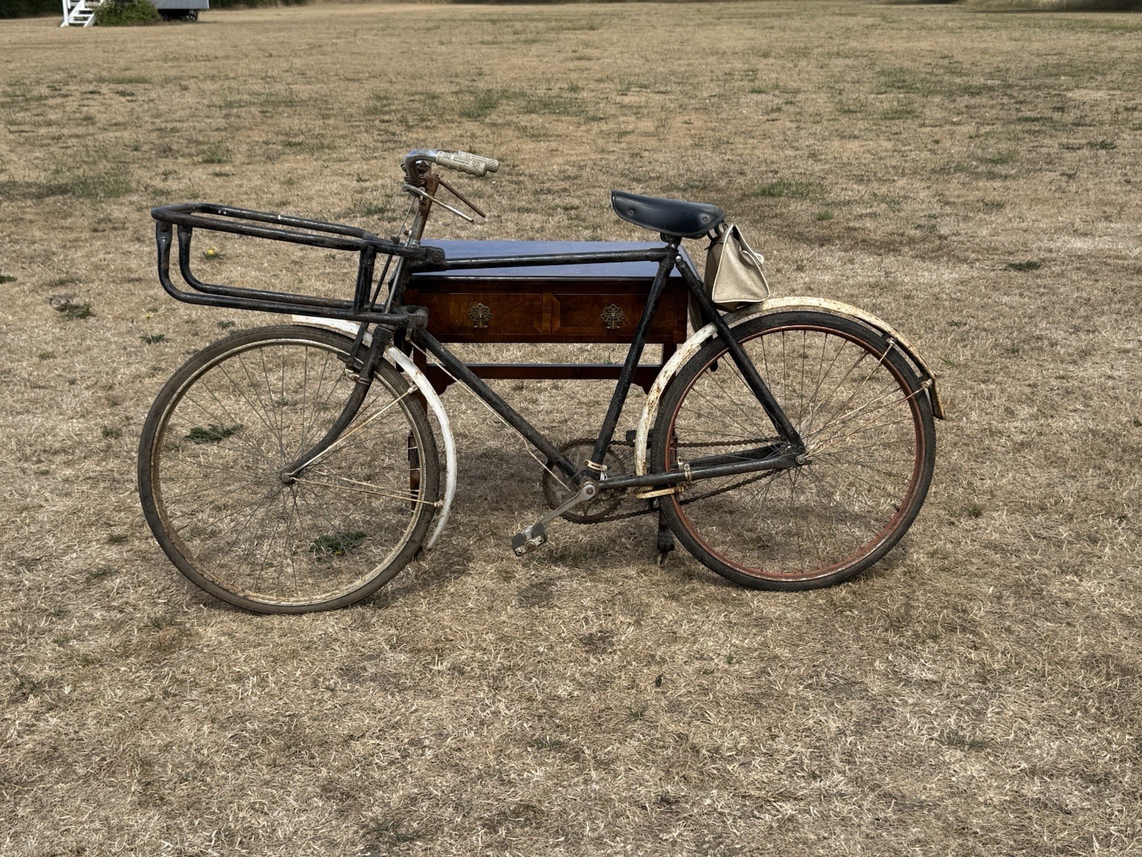 Vintage Raleigh Trade Butchers Bicycle Standard  Carrier Postal Bike 1950s
