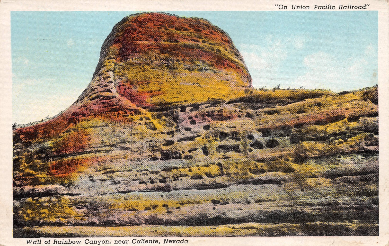 Vintage Postcard Union Pacific Railroad Viewpoint Caliente, NV 7.22.2025-2-0049