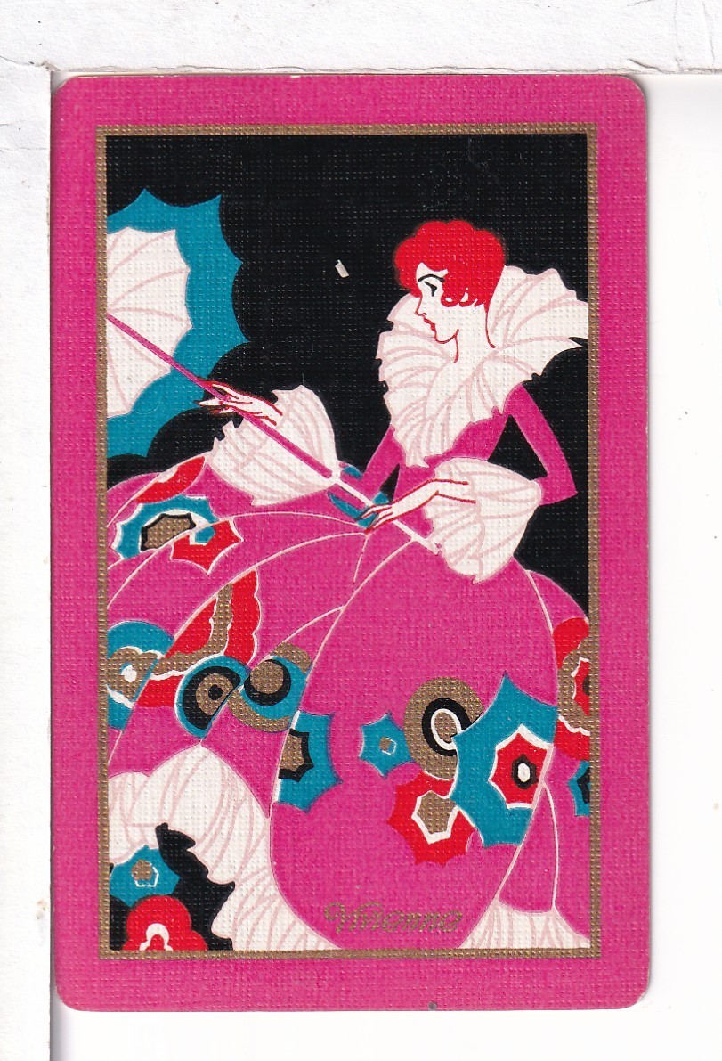 Single Vintage Playing Card U.S. Narrow Named \