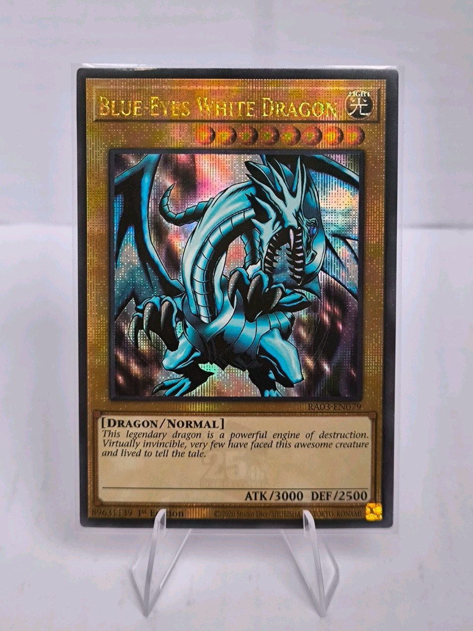 Orica Blue Eyes White Dragon RA03-EN079 Ultimate Rare. Handmade Proxy. EN