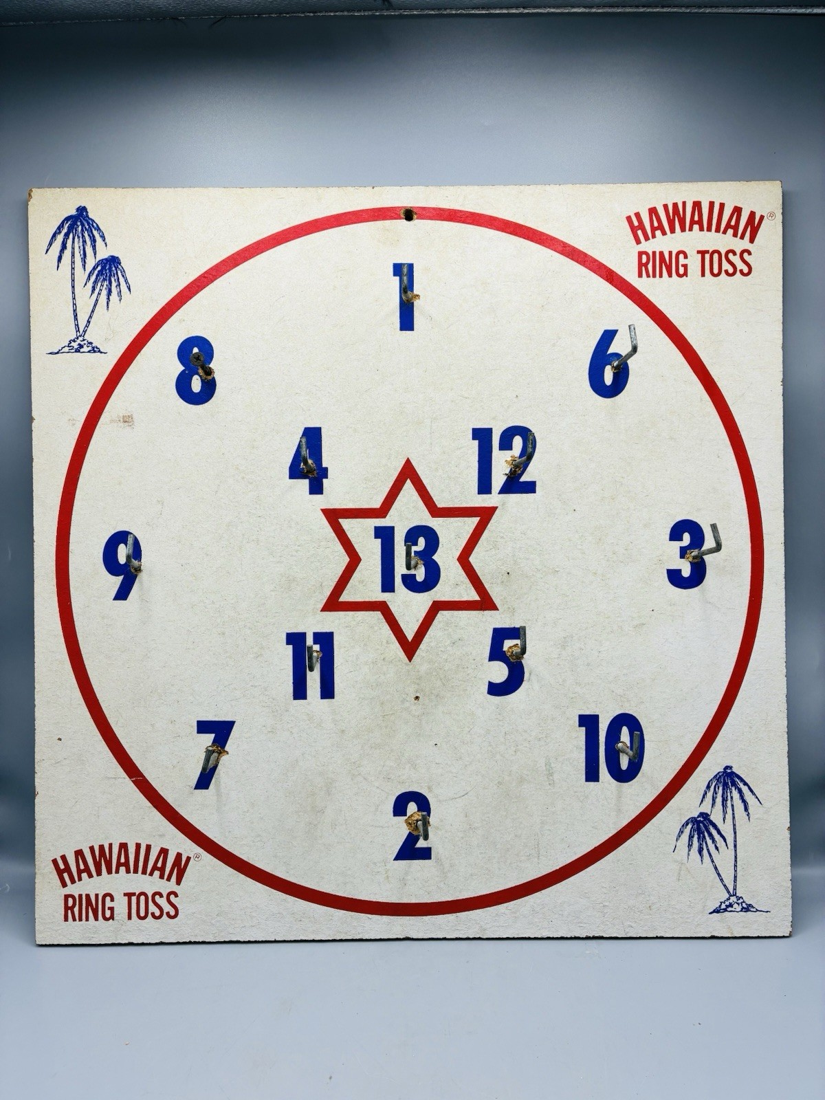 Vintage 1970’s HAWAIIAN RING TOSS Game Man Cave Bar Decor Hanging
