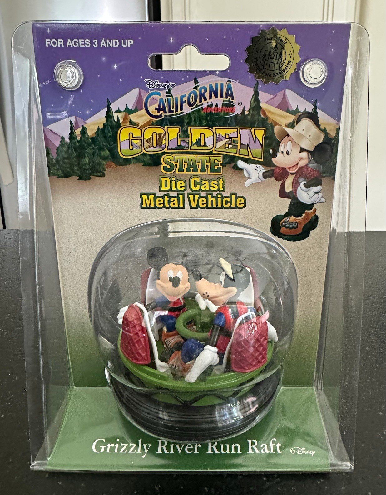 Disney Golden State Die-Cast Metal Vehicle Grizzly River Run Raft