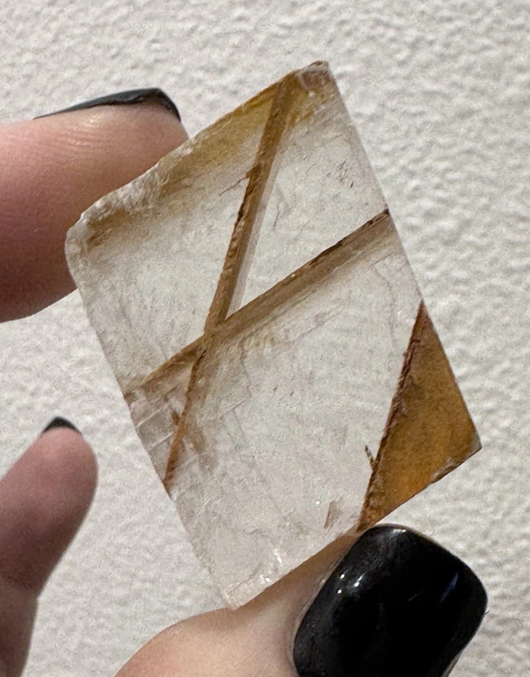 ✨Very Unique Rare Icelandic Spar with Siderite Inclusions #4