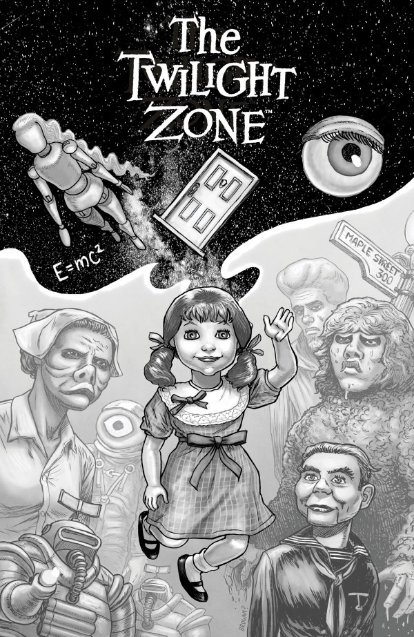 TWILIGHT ZONE #10 (2026)- 1:15 RYAN BROWNE BW VARIANT- IDW