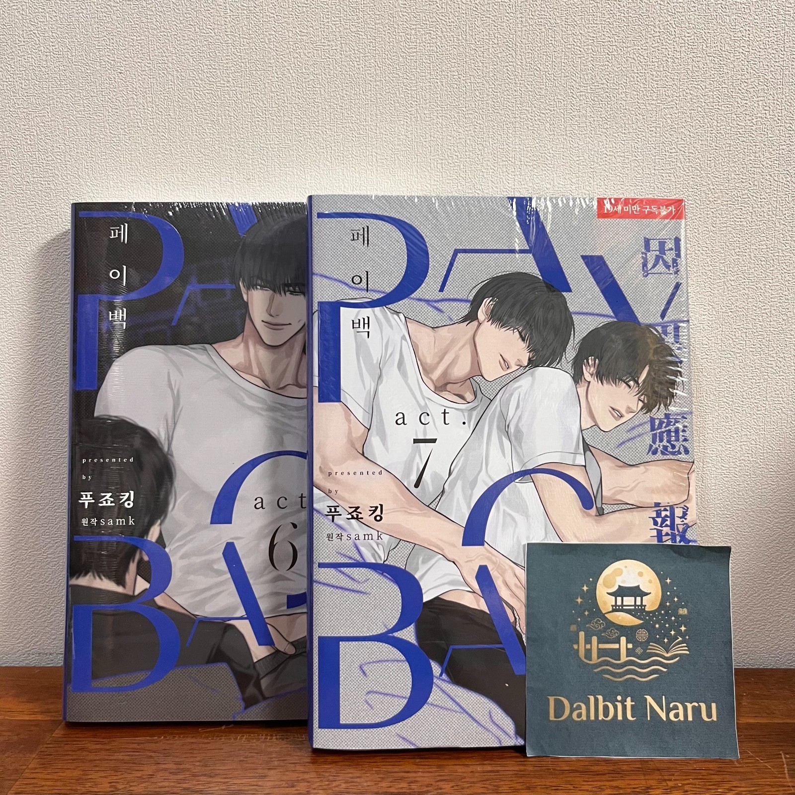 Payback Vol. 6-7 Set Korean Edition Webtoon Manhwa Comic Book Manga BL New