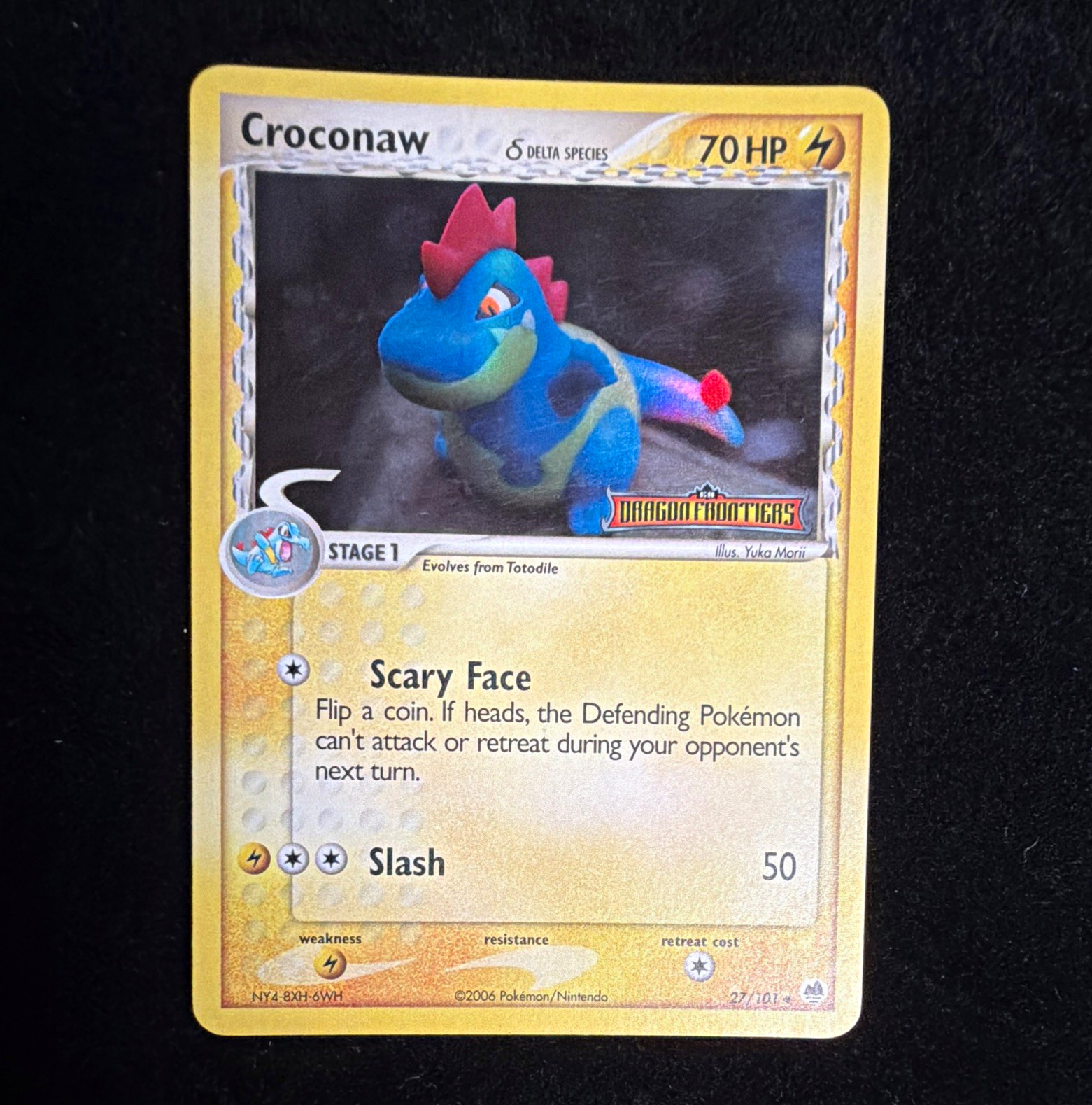 Pokémon EX Dragon Frontiers Croconaw 27/101 Delta Species Holo 2006 English