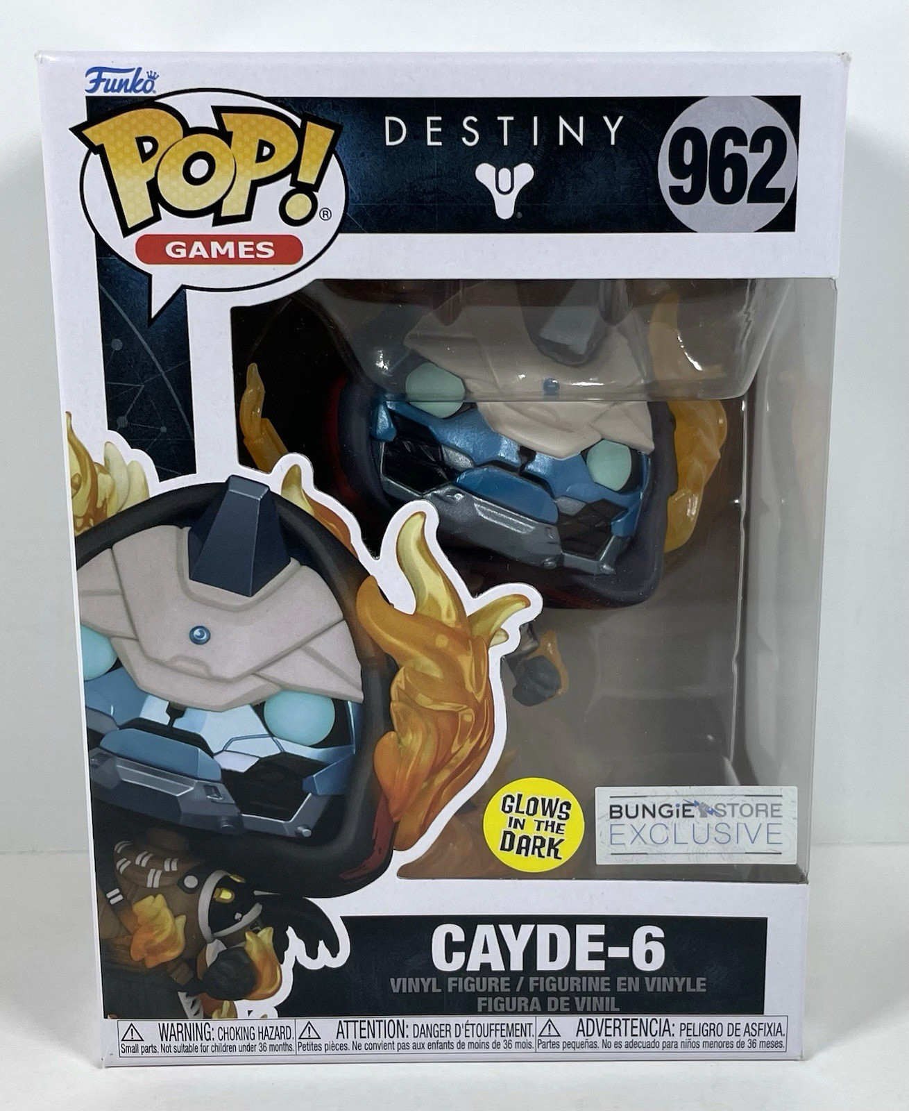 Funko Pop Games Destiny Cayde-6 Glows In the Dark #962 - Bungie Store Exclusive