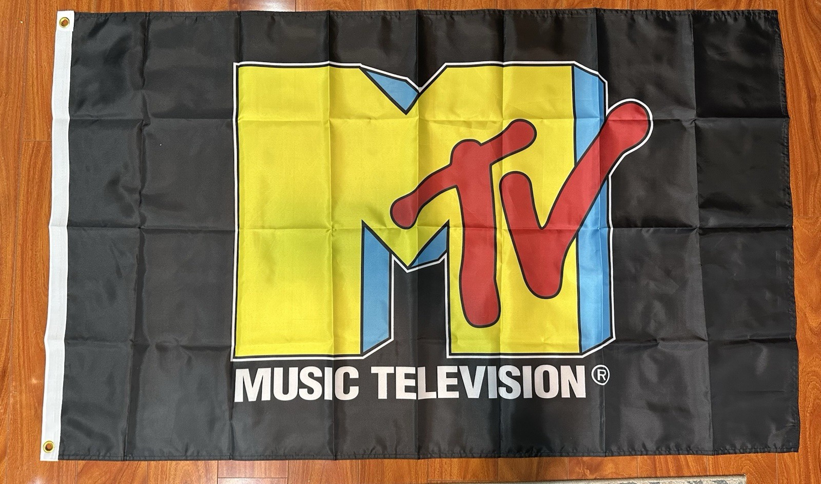 MTV Music Television Banner Flag Wall Hanging 3’ X 5’ Rare Iconic Gift MTV Music Television Banner Flag Wall Hanging 3’ X 5’ Rare Iconic Gift