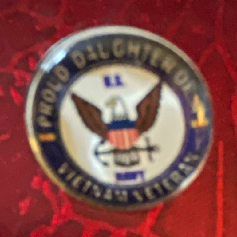 Proud Daughter Pinback Button w/ Eagle Emblem, Awards Theme