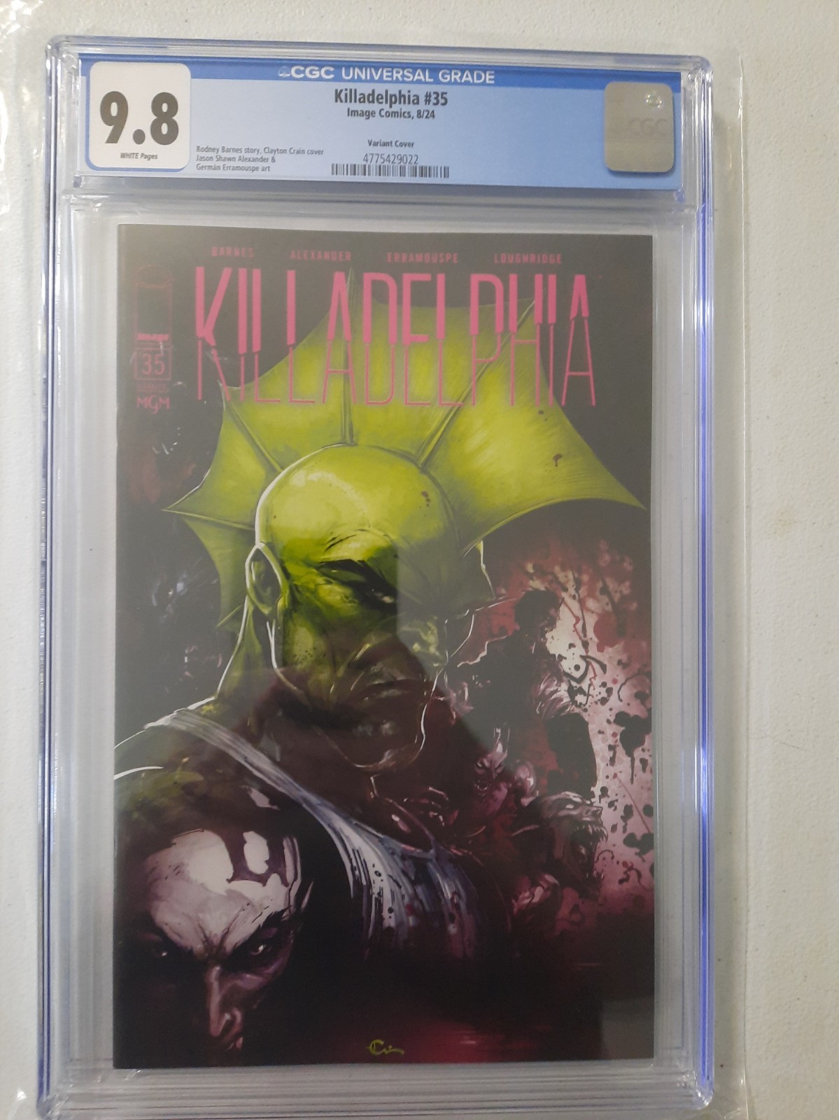 Killadelphia 35 CGC 9.8 NM Image Comics HTF Spawn SAVAGE DRAGON Clayton CRAIN 
