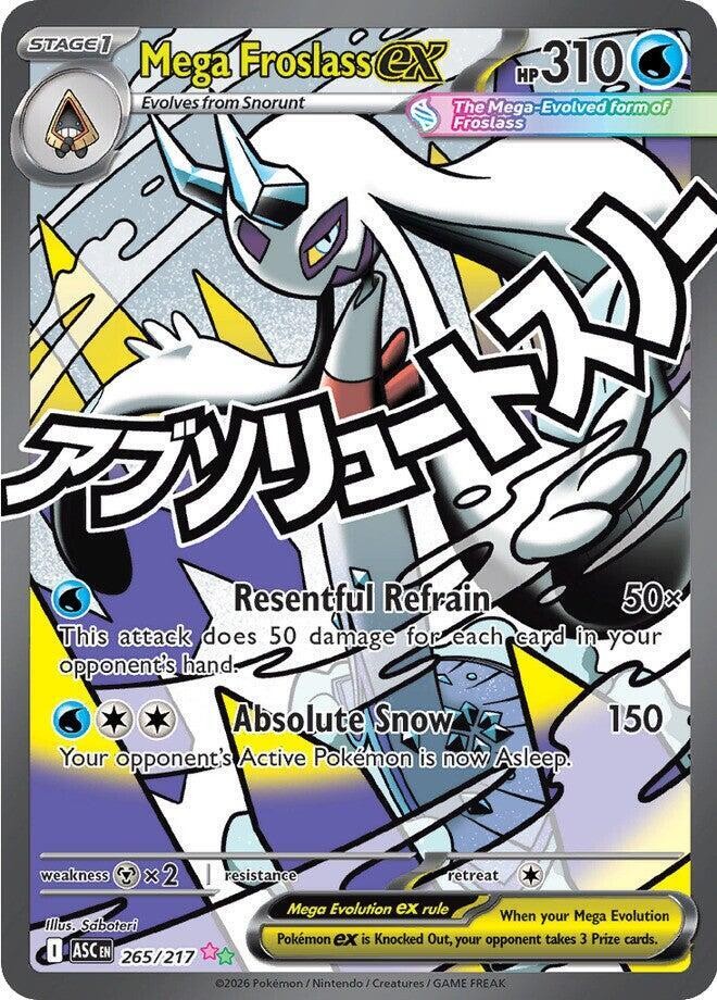 Mega Froslass ex Holo Mega Attack Rare ME: Ascended Heroes 265/217 NM