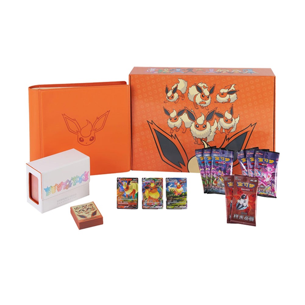 Authentic 2024 Chinese Pokemon Eevee Evolution Box Vaporeon Jolteon Flareon