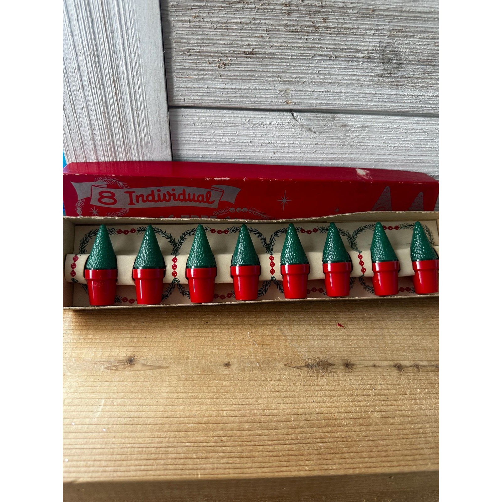 Vintage NOS Individual Christmas Tree Shakers