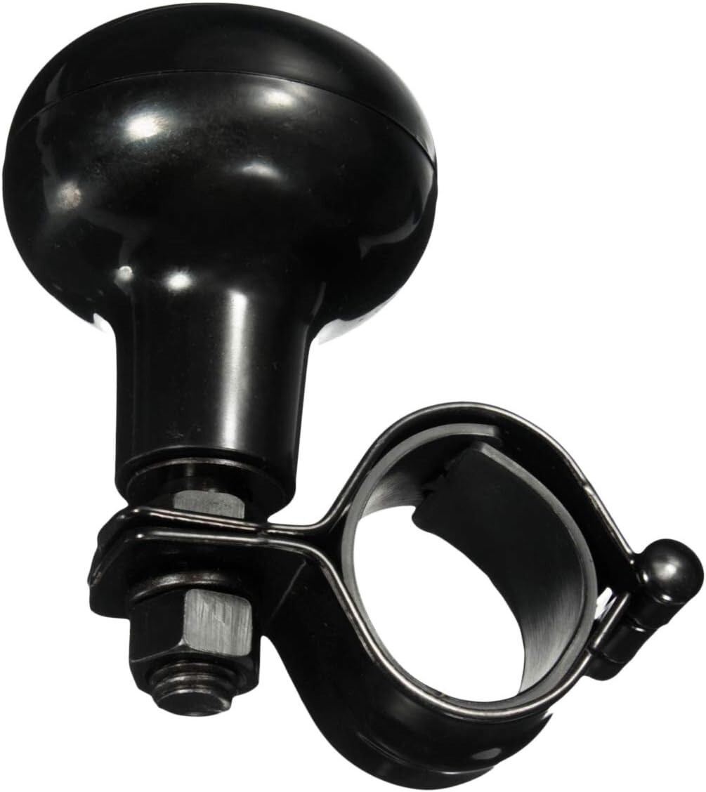 Zone Tech Vehicle Steering Wheel Spinner Knob -  Classic Black Power Handle
