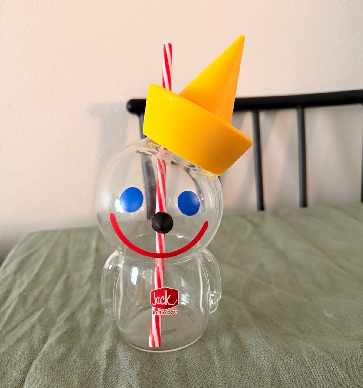 Jack in the Box limited edition sipper glass cup Jack in the Box limited edition sipper glass cup