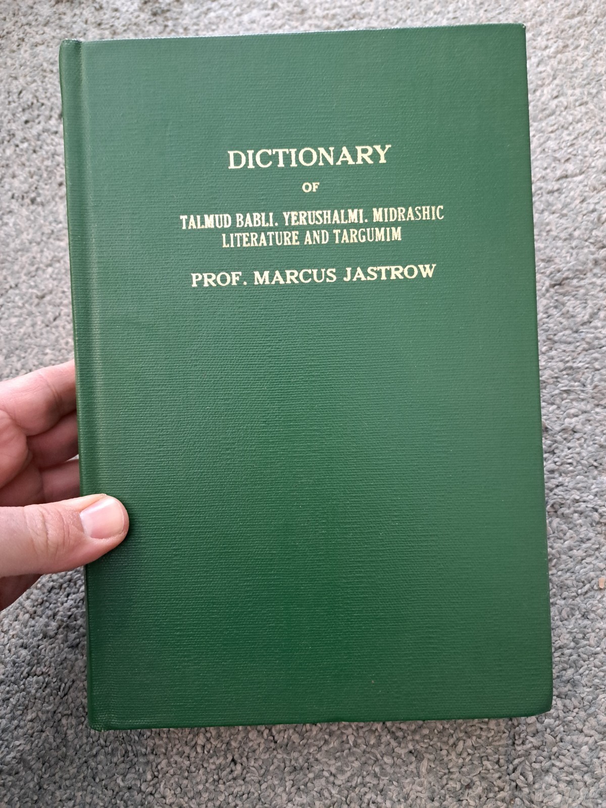 Dictionary Talmud Babli Yerushalmi Midrashic Literature Targumim Marcus Jastrow