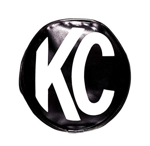 KC HiLiTES 5100 6 Inch Round Light Covers Set of 2 Black Soft Vinyl Protection