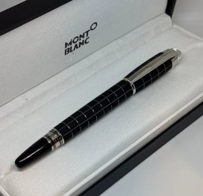 Montblanc StarWalker Black Check Rollerball Pen 163 With Box New 2026