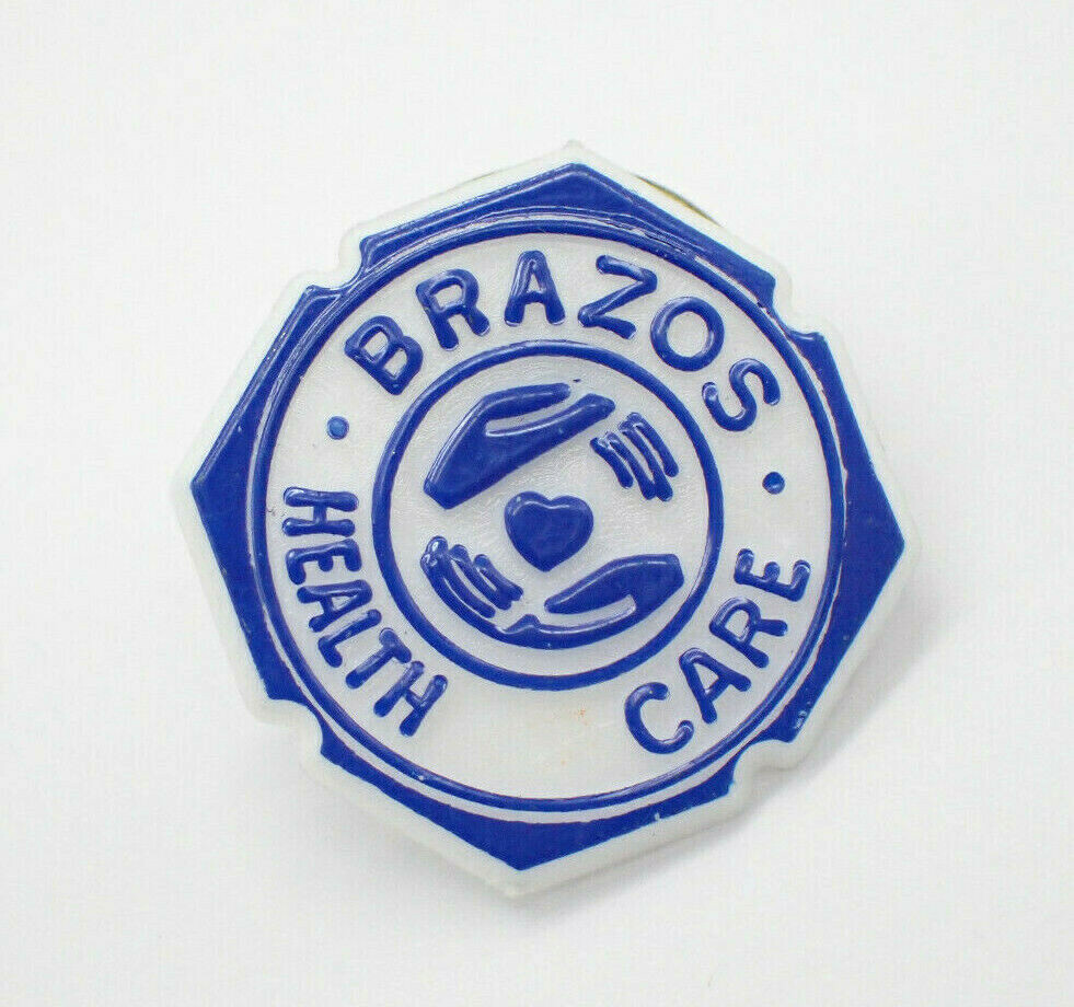Brazos Health Care Vintage Lapel Pin Brazos Health Care Vintage Lapel Pin