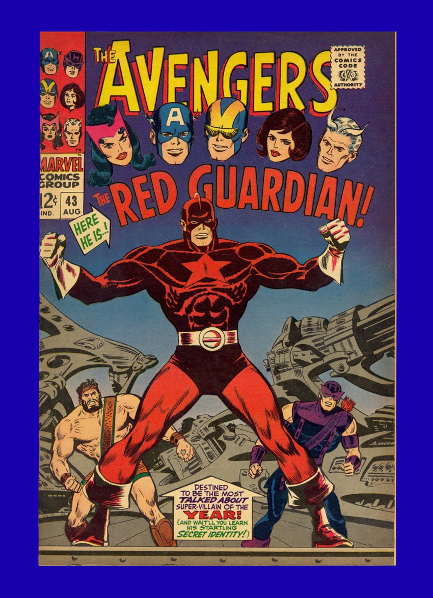 Avengers #43 - 1st App of the Red Guardian - Black Widow Hercules - 1967 9.4 NM Avengers #43 - 1st App of the Red Guardian - Black Widow Hercules - 1967 9.4 NM