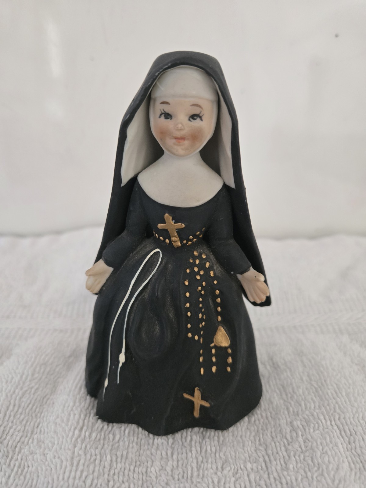 💕 VINTAGE LEFTONS JAPAN CERAMIC FIGURINE CATHOLIC NUN ST. FRANCIS 💕 VINTAGE LEFTONS JAPAN CERAMIC FIGURINE CATHOLIC NUN ST. FRANCIS