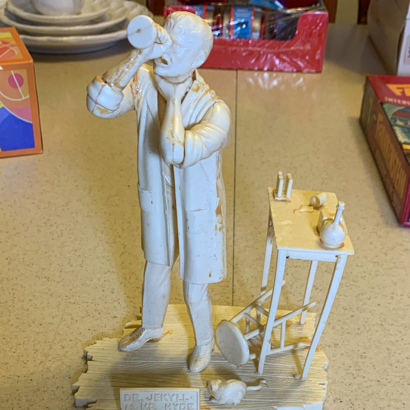 Vintage Aurora model. Dr Jekyll as Mr. Hyde mad Scientist circa 1964