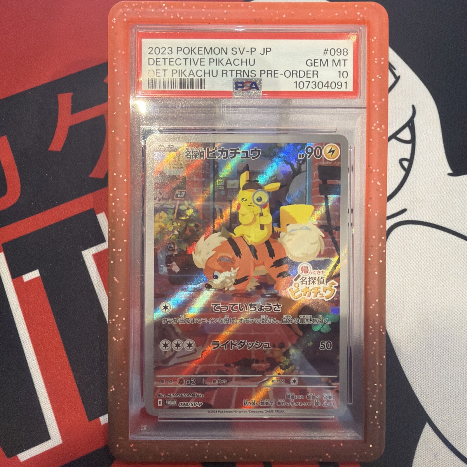 Pokémon Slab - Detective Pikachu Promo 098/sv-p PSA 10 - Japanese Exclusive
