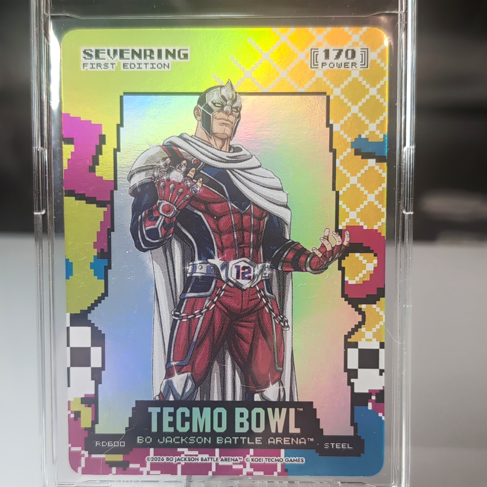 Tom Brady-Sevenring 1st Edition Tecmo Bowl Bo Jackson Battle Arena Steel#RD600