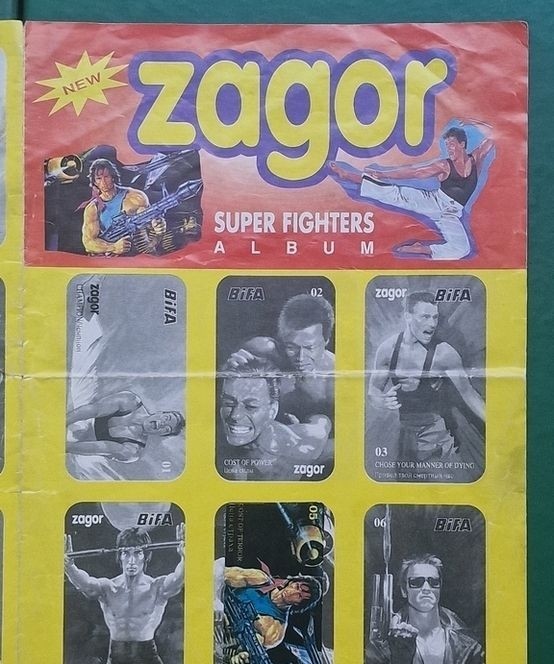 BIFA Zagor \\ BIFA . Chewing gum stickers of the 90s