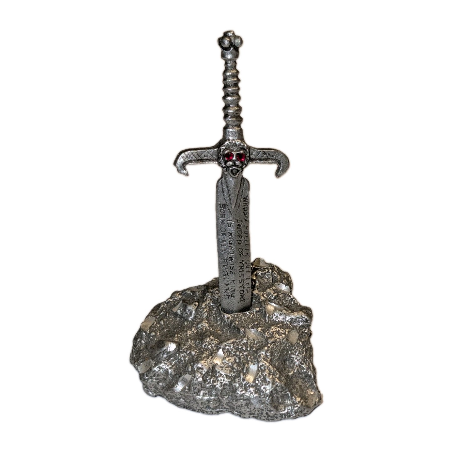 Rawcliffe Pewter Excalibur Sword in Stone King Arthur R11037 2001 USA 3\