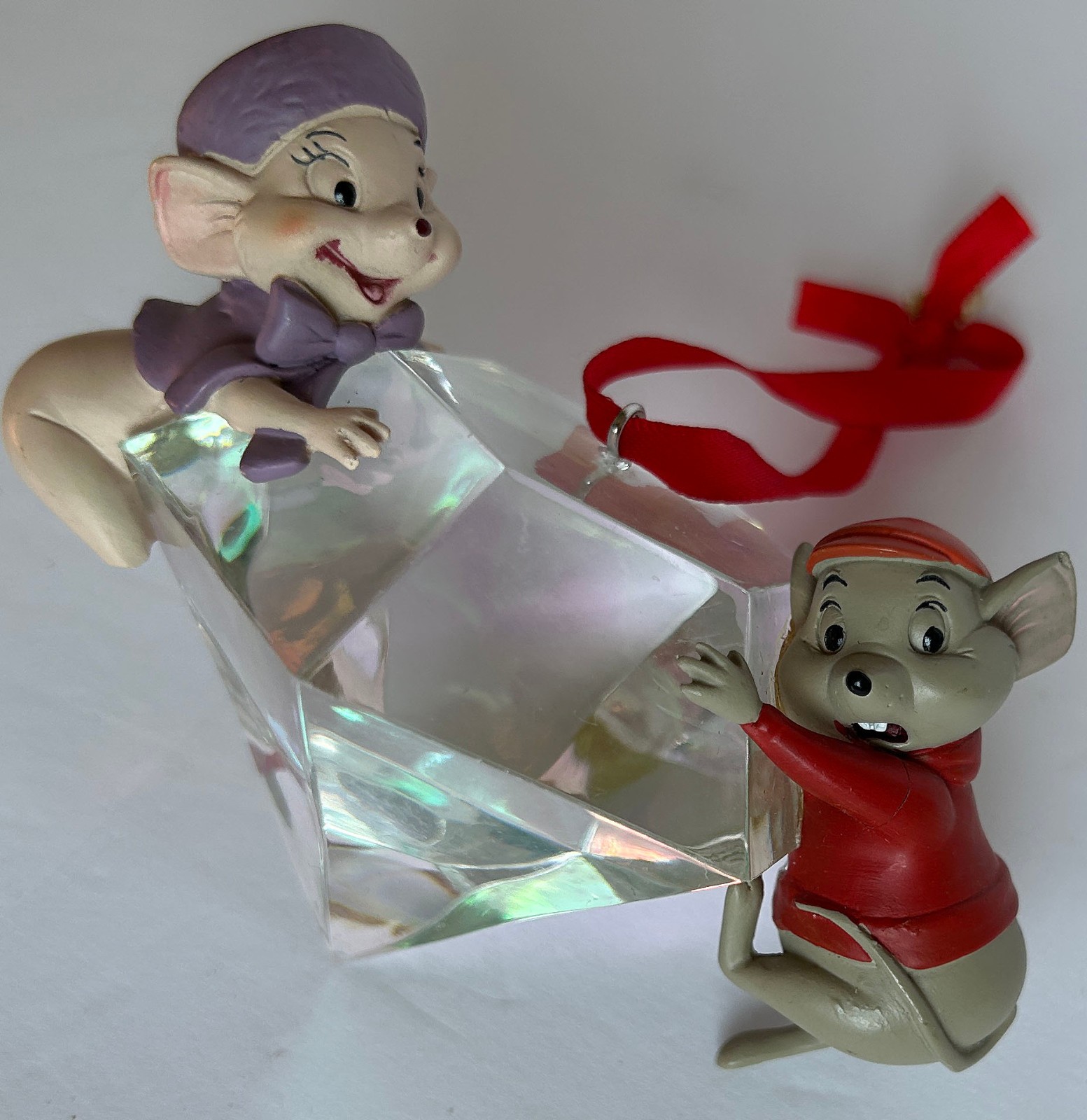 2013 Rescuers Bianca and Bernard Diamond Sketchbook Ornament Blemished Condition