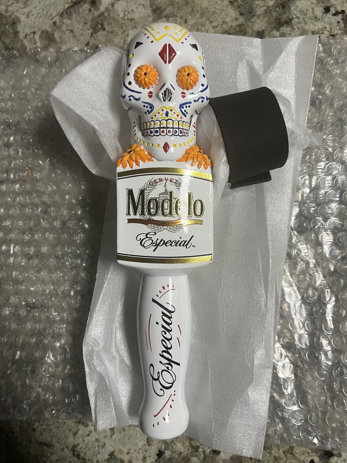 Rare Modelo Especial Sugar Skull Beer Draft Tap Handle 10 1/4\