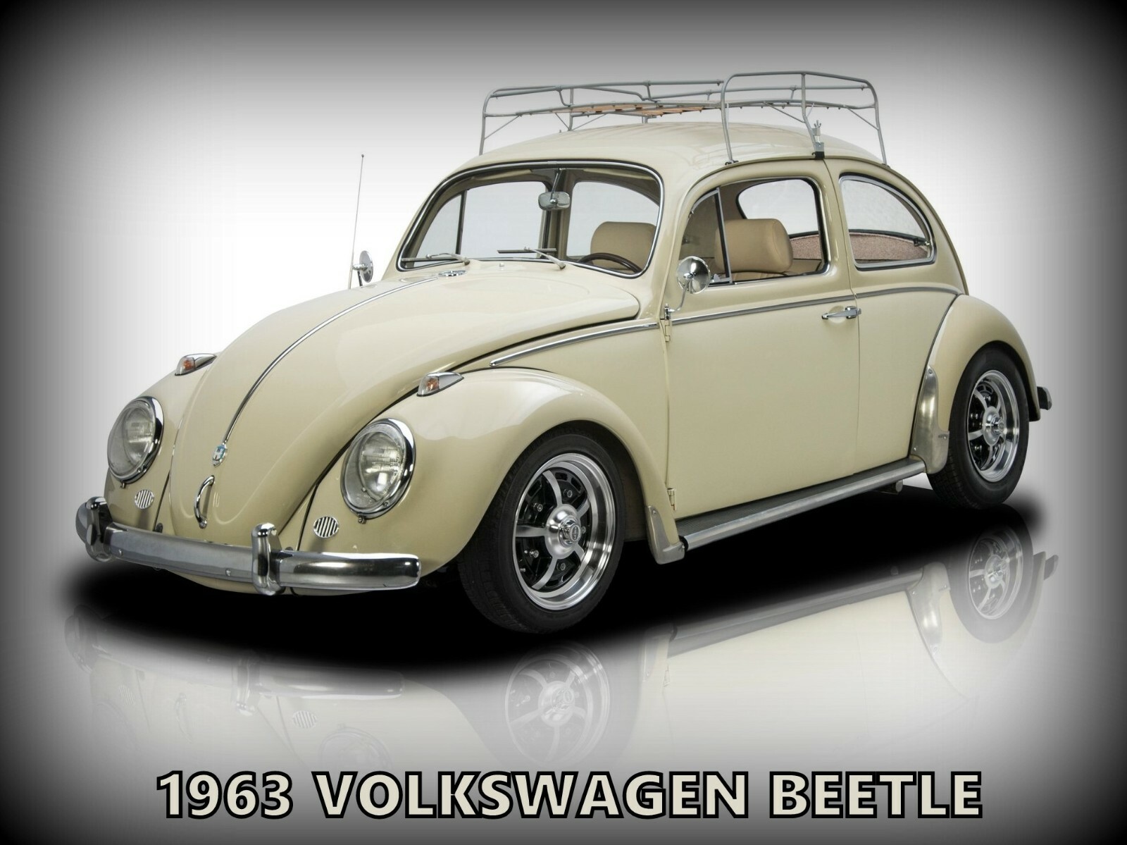 1963 Volkswagen Beetle Metal Sign: Large Size - 12 x 16\