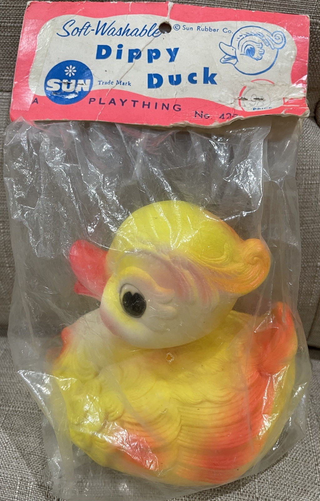 1950's Dippy Duck- Sun Rubber Co.