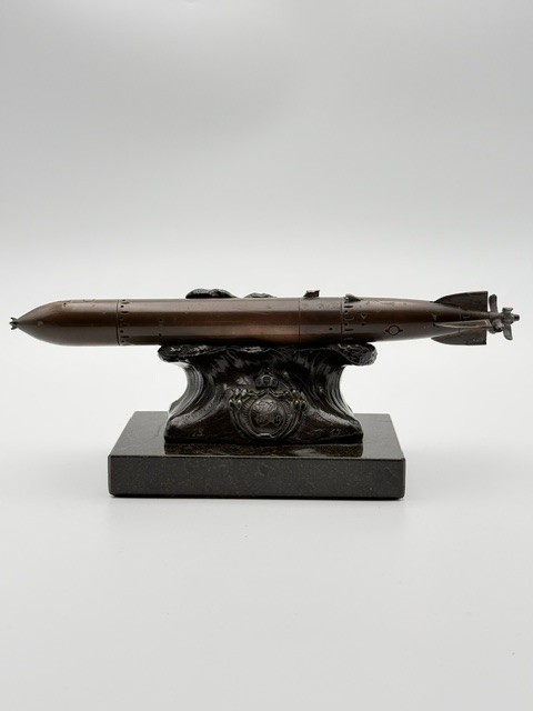 Rare Vintage 1917 WW1 German Submarine Torpedo Imperial German Kriegsmarine