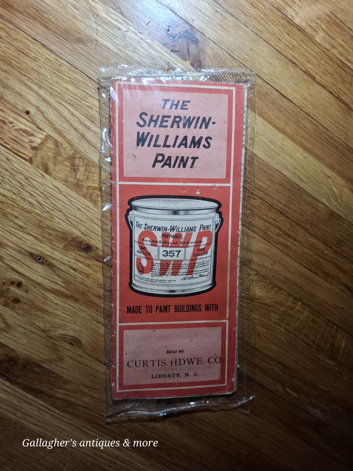 Very rare 1920s 30s Sherwin Williams Paint brochure Curtis Hardware Liberty NC