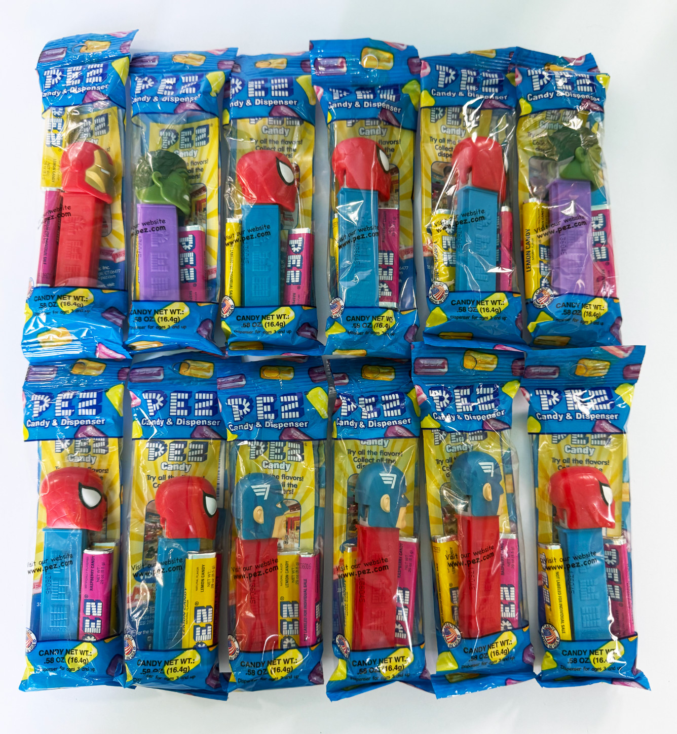 Lot of 12 Marvel Avengers PEZ Candy Dispensers for Kids Ages 3 and up Lot of 12 Marvel Avengers PEZ Candy Dispensers for Kids Ages 3 and up
