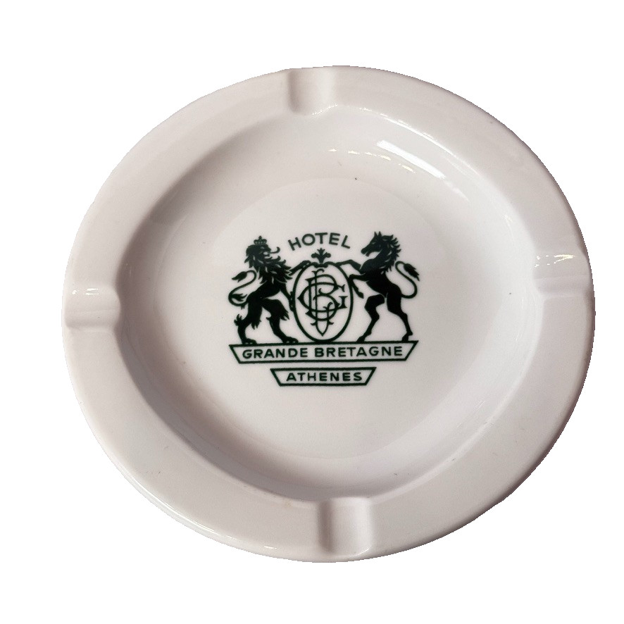 RARE Antique GRAND BRETAGNE Hotel 5 STAR Ashtray Souvenir ATHENS GREECE 