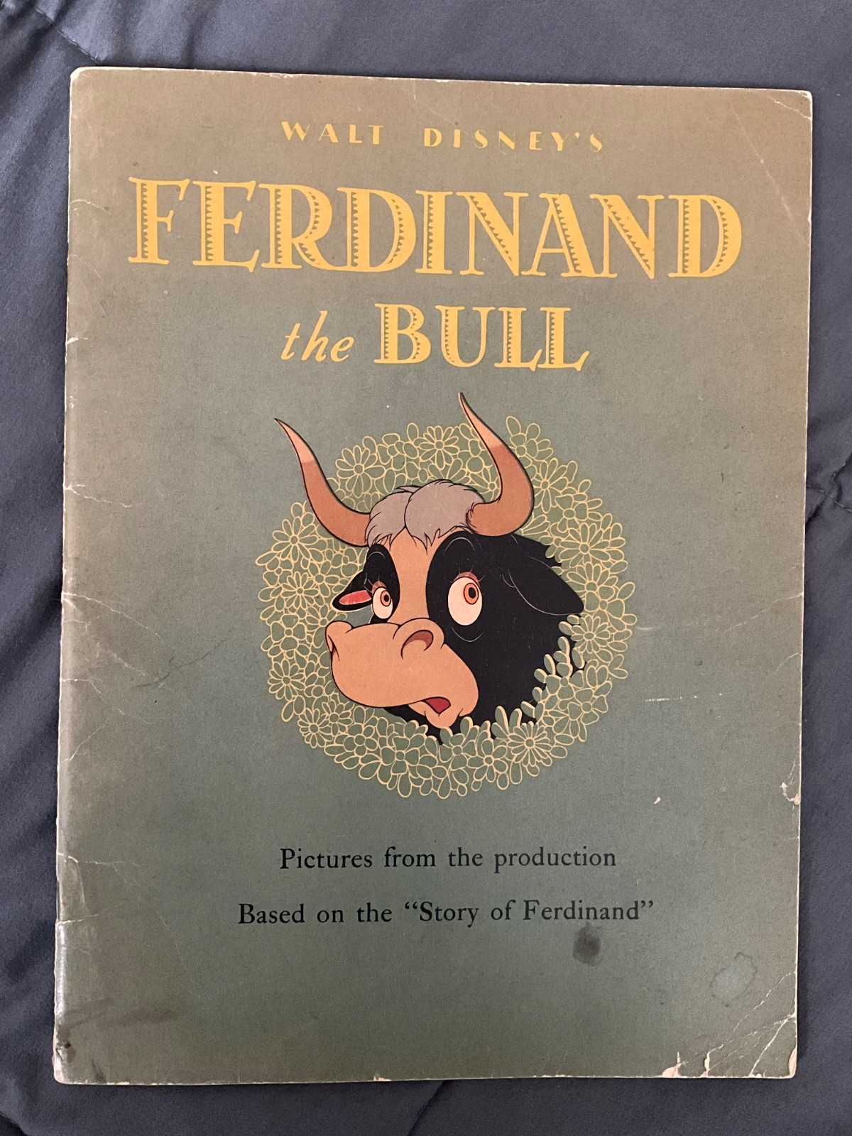1938 Walt Disney’s Ferdinand the Bull Whitman  Book Munro Leaf Robert Lawson