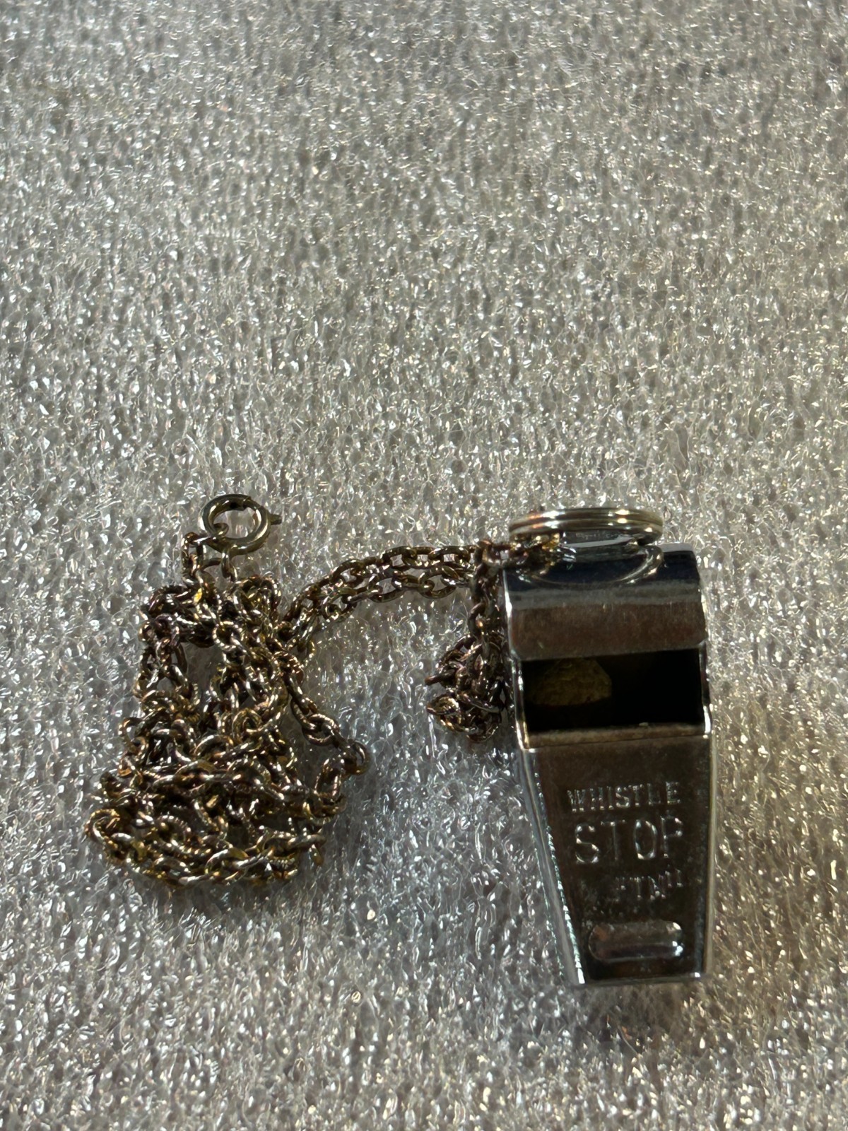 Vintage Whistle Stop Chrome Whistle M-672