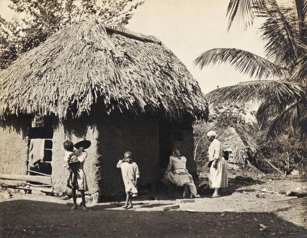 Native residence - Tobago Trinidad and Tobago 1912 Old Photo Native residence - Tobago Trinidad and Tobago 1912 Old Photo