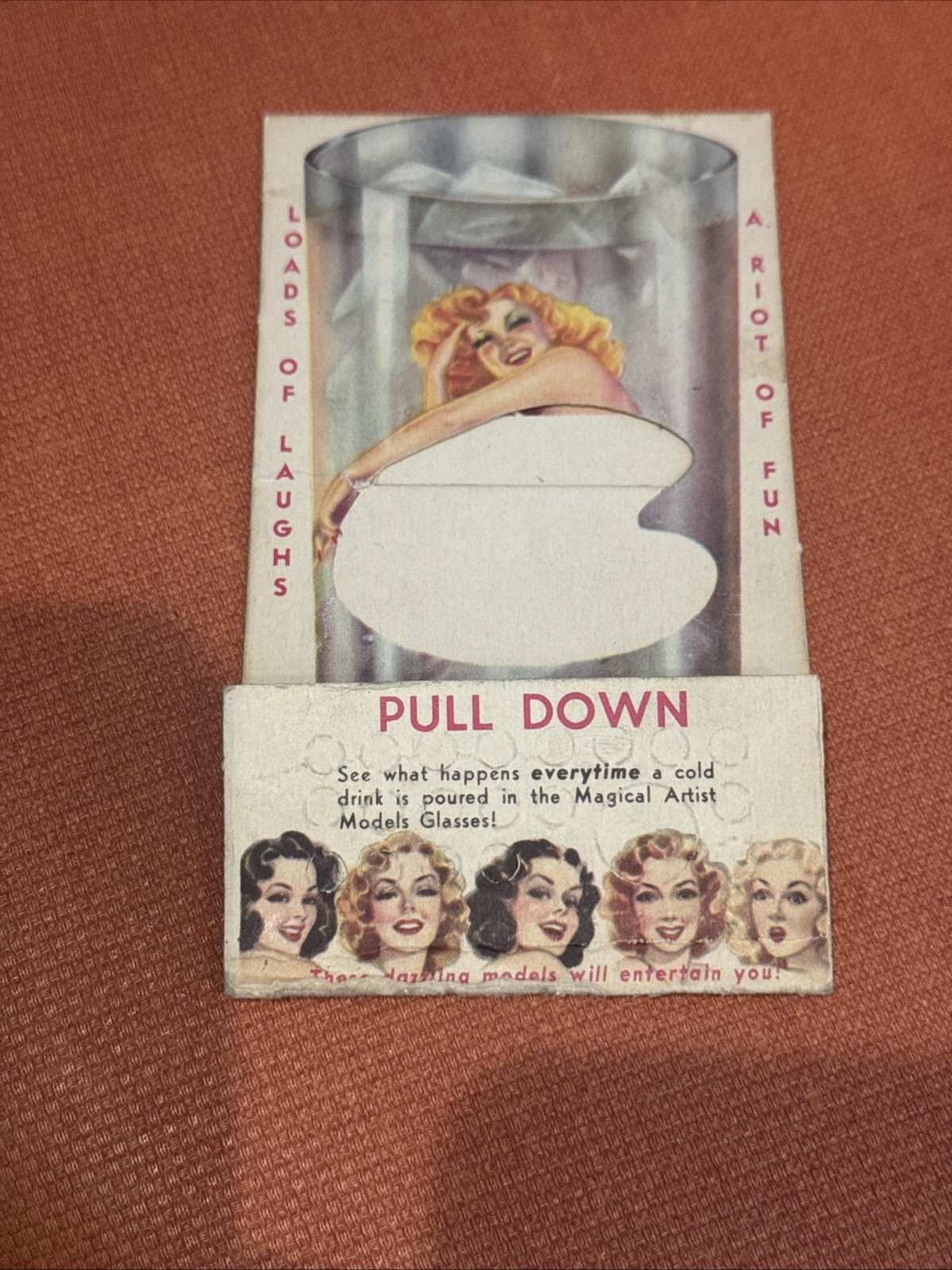 C1950s Nude Glasses Advertising Trade Card Orleans Co Chicago Ill Mechanical