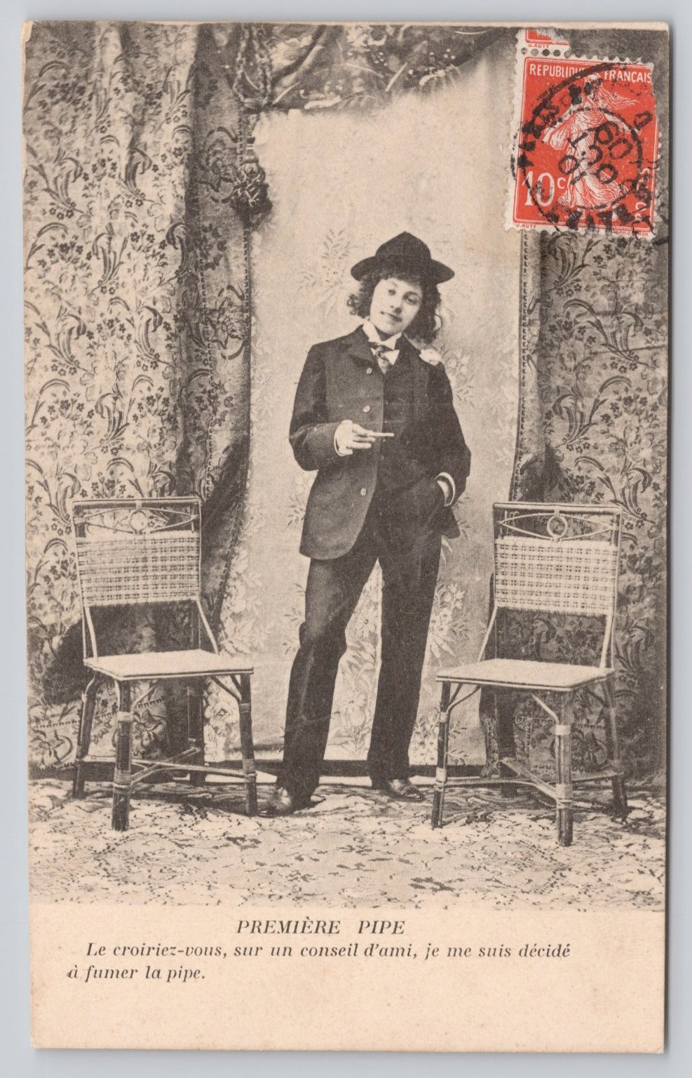 Vintage French Postcard 