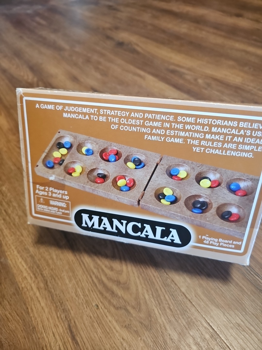 Vintage Mancala  Art Game Board. Complete In Box. 2 Player Fun