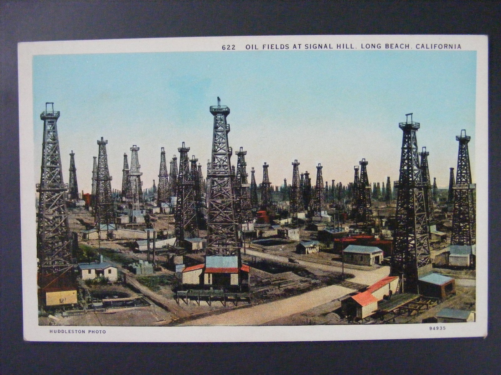 Long Beach California Signal Hill Oil Fields Vintage Antique Postcard 1915-1930