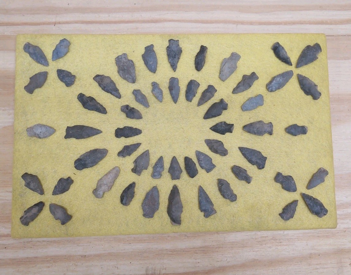 Big Lot 50+ Authentic Native American Indian Arrowheads Stone Points Small Bird