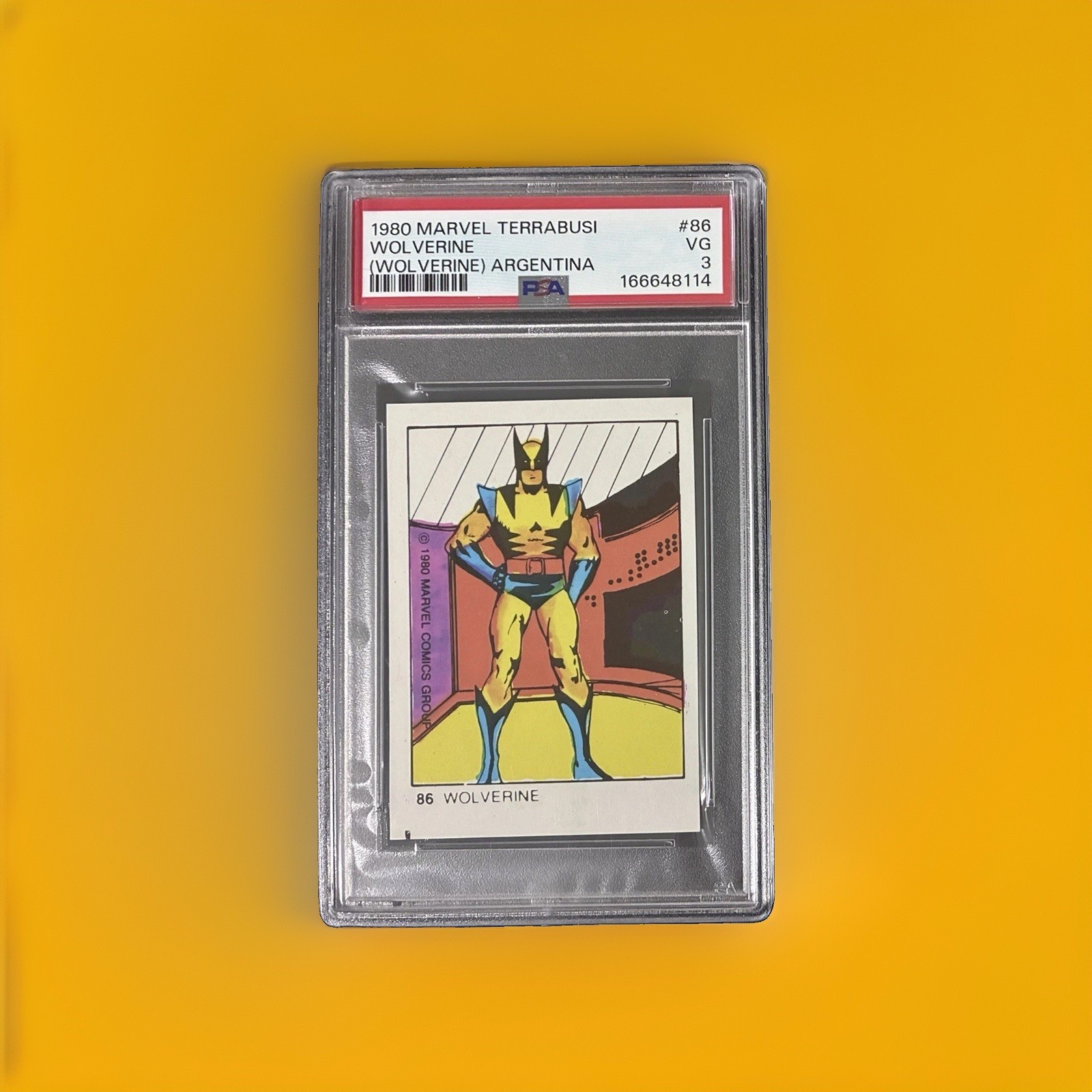 1980 MARVEL TERRABUSI ARGENTINA #86 WOLVERINE PSA 3